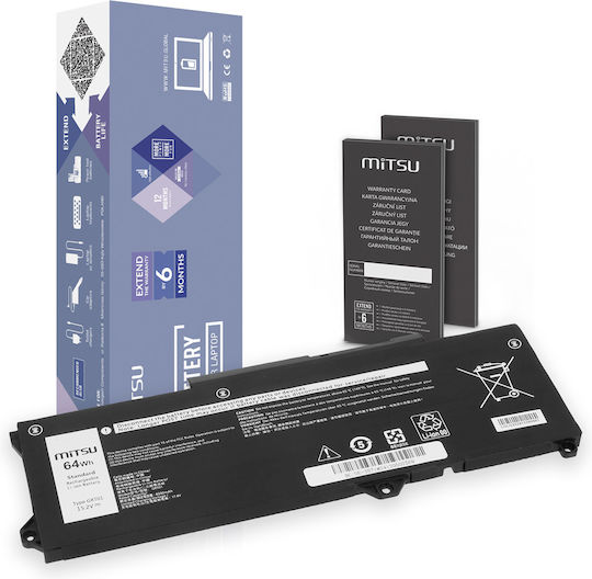 Mitsu Συμβατή Μπαταρία για Dell Latitude / Precision με 4000mAh