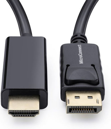 Microconnect DisplayPort-Kabel Männlich - HDMI Männlich 0,5m Schwarz