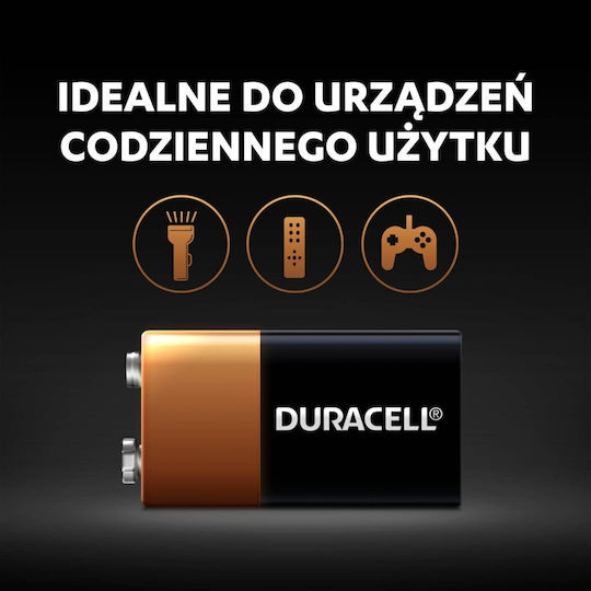 Duracell Plus Αλκαλική Μπαταρία 9V 1τμχ