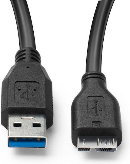 Microconnect Regular USB 3.0 to micro USB Cable Μαύρο 0.5m (USB3.0AB05MICRO)
