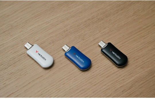 Verbatim 128GB USB 2.0 Stick με σύνδεση USB-C Μπλε