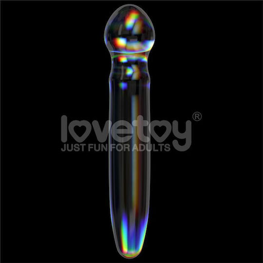 Lovetoy Glow Γυάλινο Dildo 18.4cm