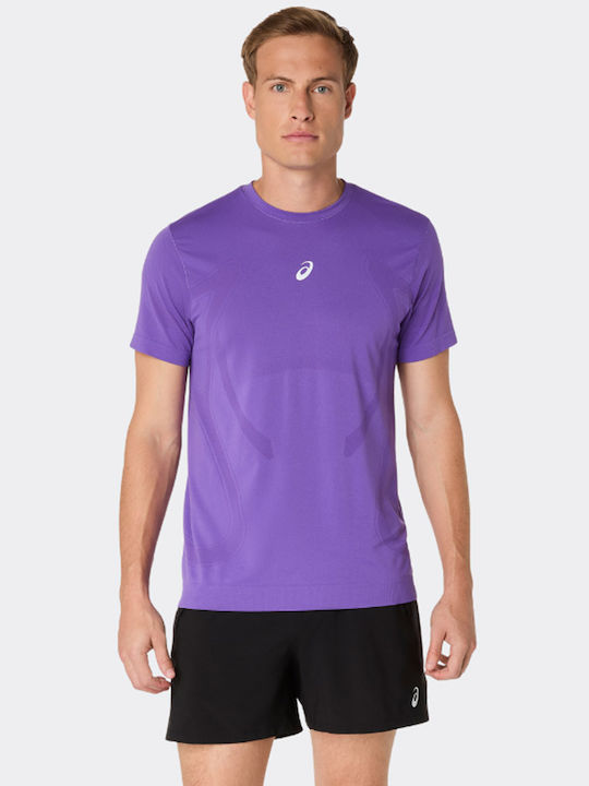 Road Seamless Αθλητικό T-shirt Μωβ