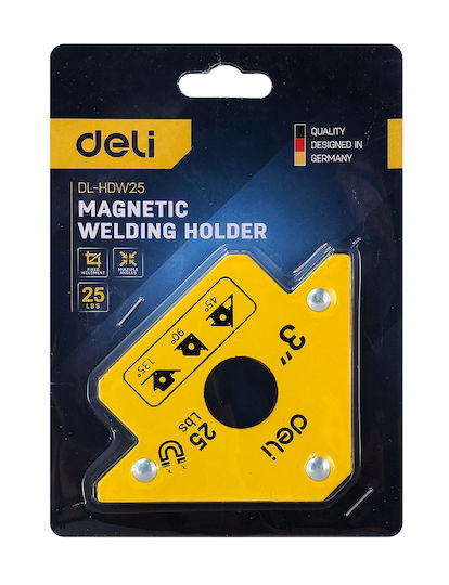 Deli DL-HDW25 Γωνία Συγκόλλησης με Μαγνητική Ικανότητα 11kg & Γωνίες 45° / 90° / 135°