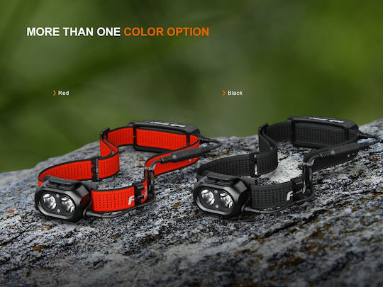 Fenix Rechargeable Headlamp LED IP66 with Maximum Brightness 1300lm Black