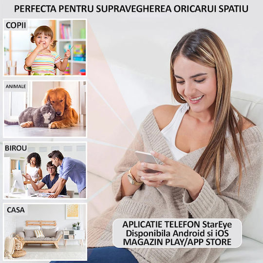 Κρυφή Κάμερα WiFi 1080p με Υποδοχή για Κάρτα Μνήμης και Ανιχνευτή Κίνησης