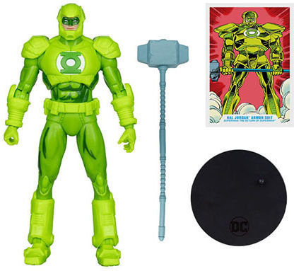 Return Superman Dc Multiverse Action Figure Hal Jordan Armor Suit 19 Cm