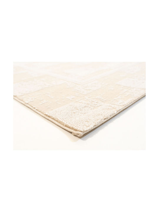 Ezzo Carlota E700c1w Teppich Kamin Rechteckig Synthetisch,Polyester/Cotton/Leather Cream