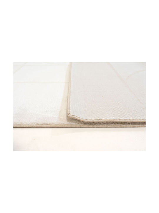 Ezzo Forma E460a1w Teppich Kamin Rechteckig Synthetisch,Polyester/Cotton/Leather Cream