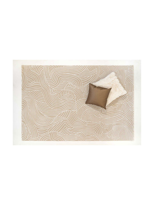 Ezzo Carolina E679a1w Teppich Kamin Rechteckig Synthetisch,Polyester/Cotton/Leather Beige