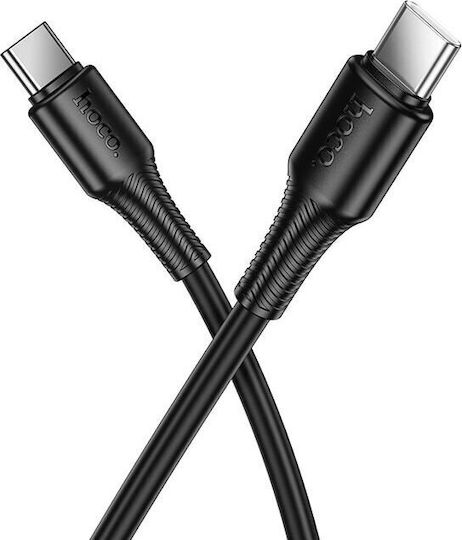 Hoco USB 2.0 Cable USB-C male - USB-C 60W Μαύρο 1m HC-X120CC-BK