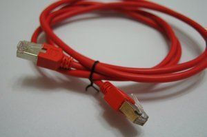 Telegärtner S/FTP Cat.6a Ethernet Network Cable 7.5m Red 1pcs
