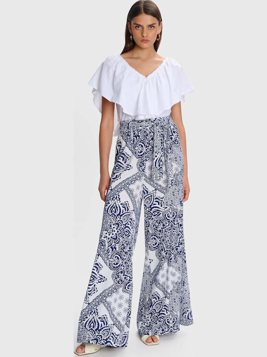 Damen Stoff Hose Multicolor