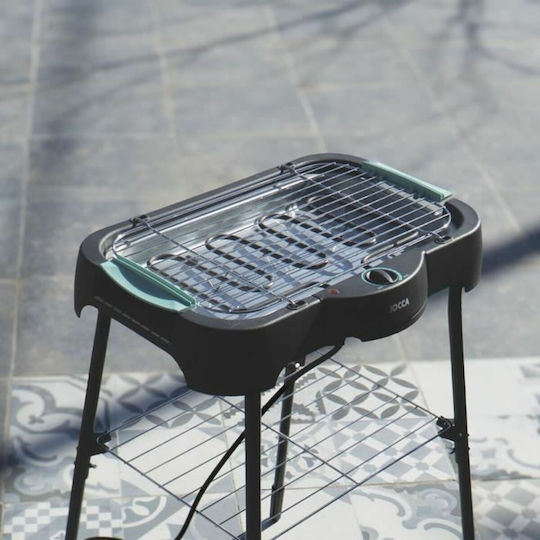 Jocca Επιδαπέδια Ηλεκτρική Ψησταριά Σχάρας 2000W με Ρυθμιζόμενο Θερμοστάτη 24.5x24.5εκ.