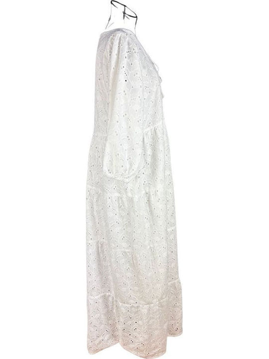 Καλοκαιρινό Midi Φόρεμα White/optic