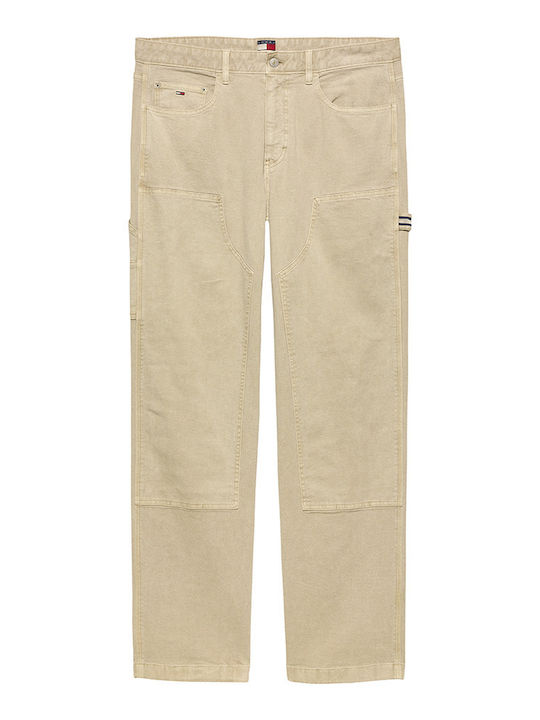 Hose Elastisch in Lockere Passform Beige