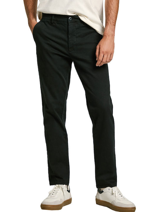 Trousers Chino Elastic in Slim Fit Black