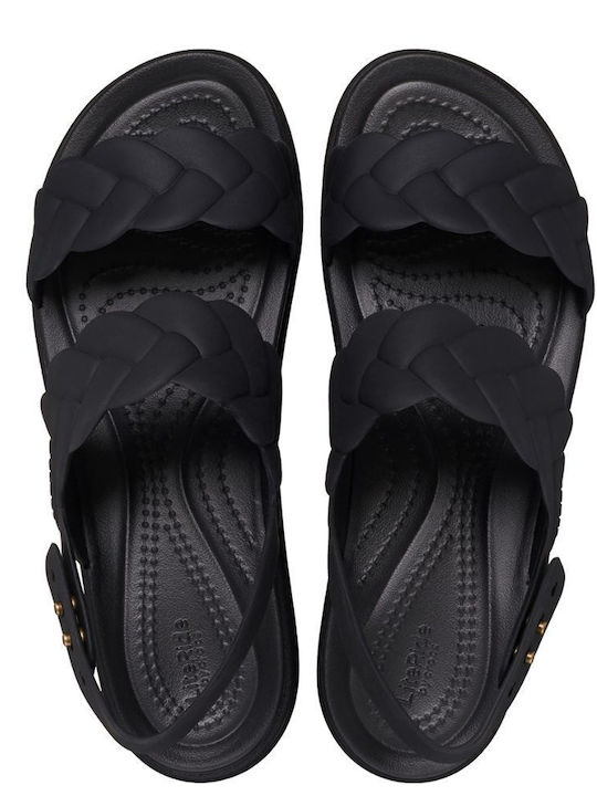 Brooklyn Women's Flat Sandals Flatforms in Black Color