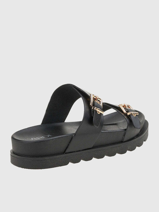 Γυναικεία Σανδάλια Flatforms Μαύρα