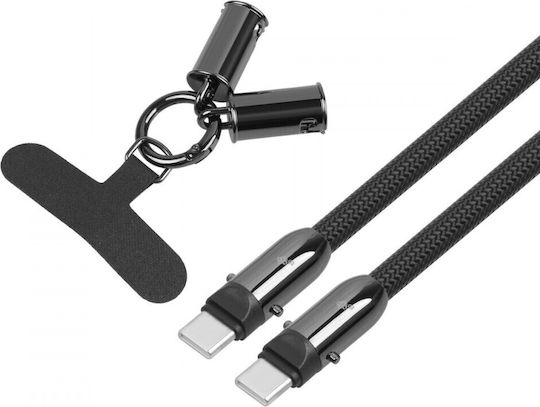 Tb Energy USB 2.0 Cable USB-C male - USB-C / USB-A 60W PD Μαύρο 1m