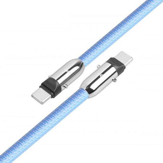 Tb Energy Braided USB 2.0 Cable USB-C male - USB-C / USB-A PD Μπλε 1m