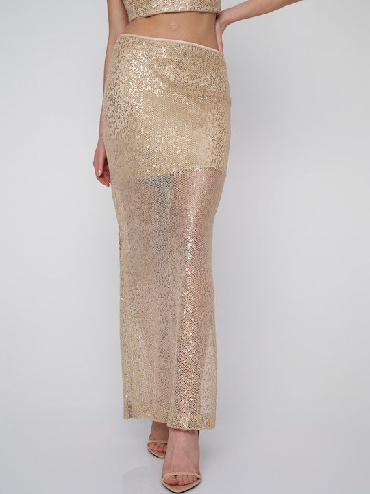 Maxi Skirt Metallic