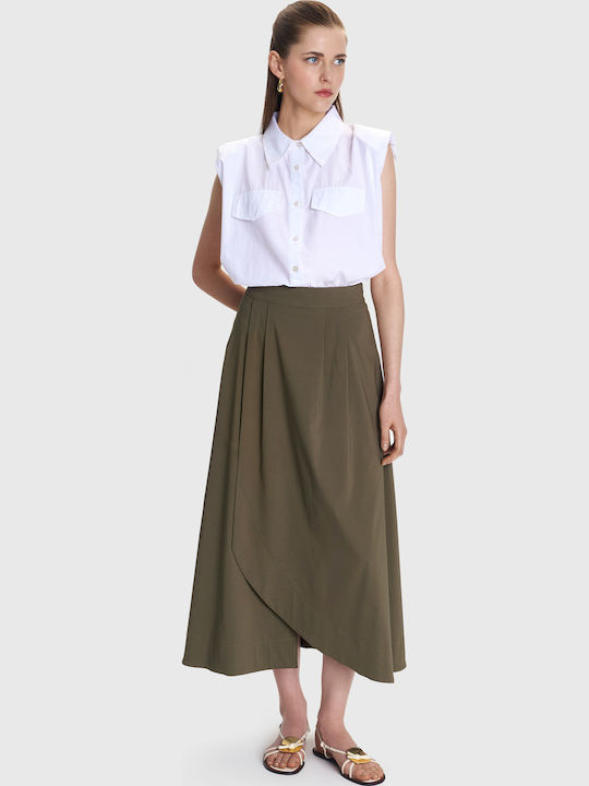Midi Skirt Envelope Green