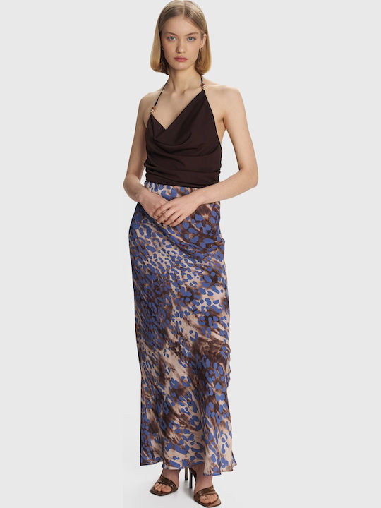 Maxi Φούστα Λεοπάρ Multicolor