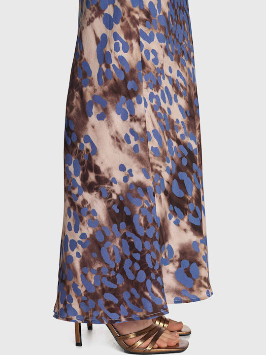 Maxi Φούστα Λεοπάρ Multicolor