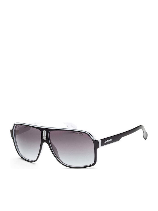 Carrera Men's Sunglasses with Black Plastic Frame and Gray Gradient Lens 1001/S P56/9O