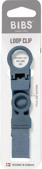 Bibs Clip Schnuller aus Stoff Blau