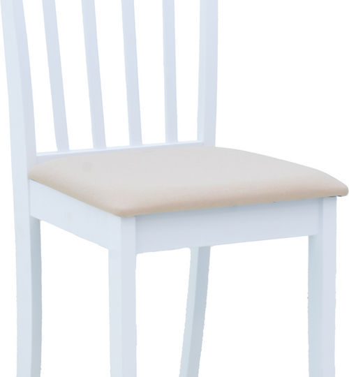 Houston Dining Room Wooden Chair White Shade 40x49x94cm