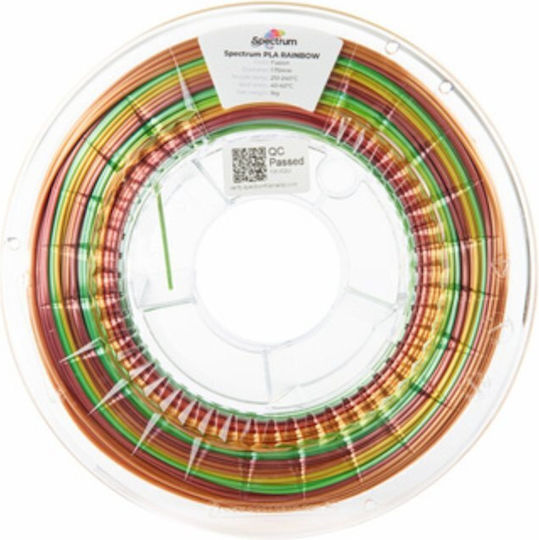 Spectrum Filament Pentru Imprimante 3D PLA 1.75mm Curcubeu 1kg 1 Bucată Bobină