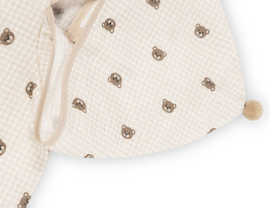 Sensillo Sensillo Baby Poncho Kapuzenbadetuch Beige 73x60cm