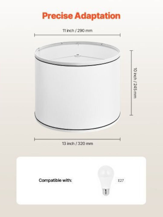 Vevor Lamp Shade White 2pcs