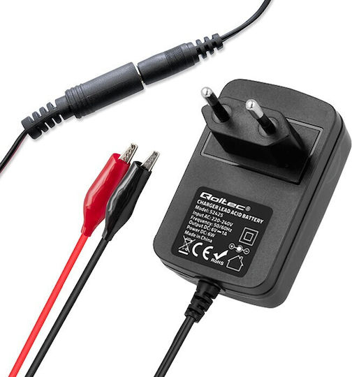Qoltec Зарядно за автомобилна батерия 6V 1A