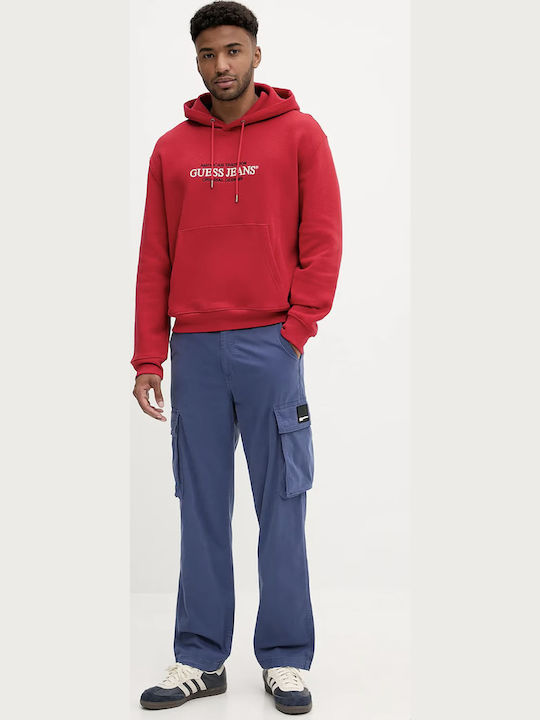 American Tradition Sweatshirt with Hood Red