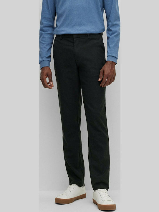 Kaito1 Παντελόνι Chino Ελαστικό σε Slim Εφαρμογή Μαύρο