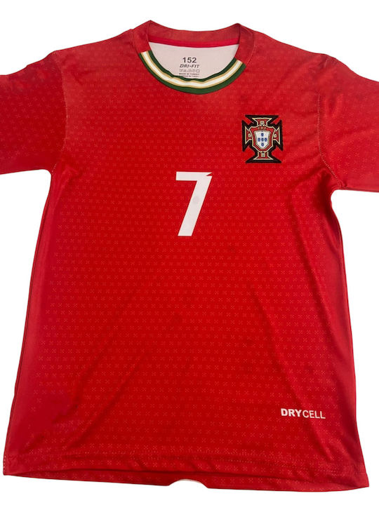 Kids Set Portugal National Team Jersey Ronaldo Shorts Season 2025-2026