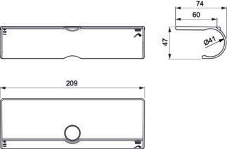 Ράφι Μπαταρίας Ντους Ideal Standard Ceratherm T A7601aa Ασημί Χρωμέ Γυαλιστερό Ράφι Μπαταρίας Ντους Ideal Standard Ceratherm T A7601aa Ασημί Χρωμέ Γυαλιστερό