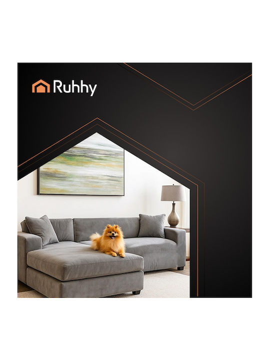 Ruhhy Waterproof Elastic Cover for Corner Sofa Gray 45x45cm 1pcs