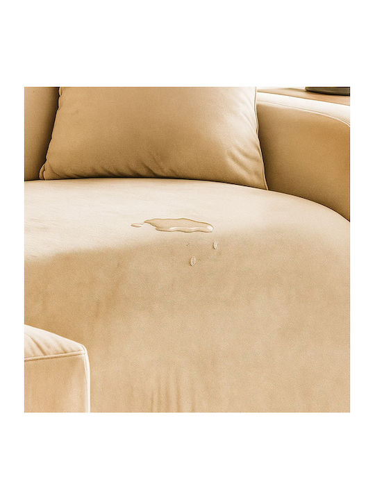 Ruhhy Waterproof Elastic Cover for Corner Sofa Beige 45x45cm 1pcs