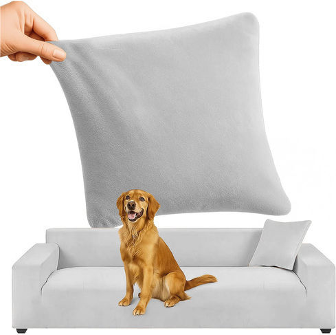 Ruhhy Waterproof Elastic Cover for Corner Sofa Gray 45x45cm 1pcs