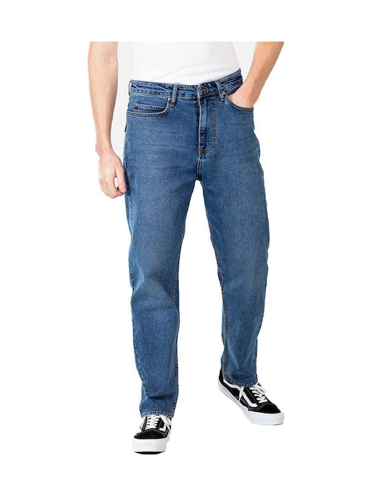 Pantalon De Blugi Elastic Pentru Bărbați Cu Croială Regular Culoare Albastru Mediu