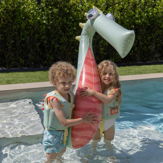 Flamingueo Kids Inflatable Ride On for Sea Crocodile Green 130x110cm