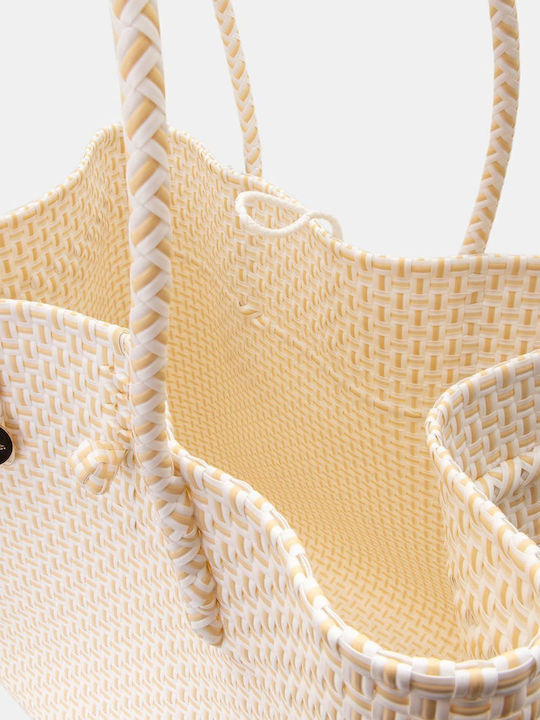 Fullah Sugah Plastic Beach Bag Beige