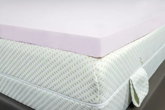 Alpha Foam Matratzentopper Halb-Doppel Schaumstoff Mit Aloe Vera & Abnehmbarer Bezug 120x200x5cm