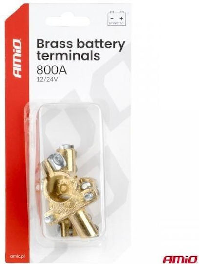 Battery Terminals Brass 12v 800a Amio 2 Pcs Amio 04390/am