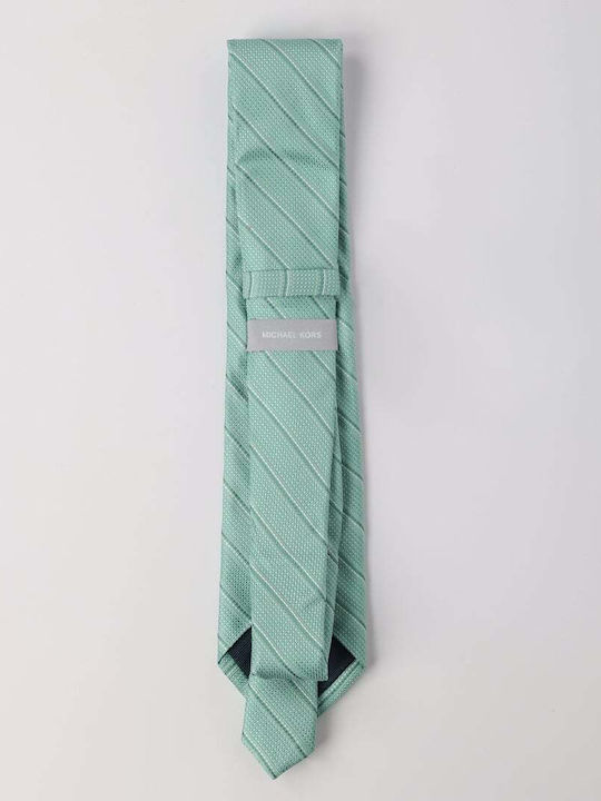 Michael Kors Men's Tie Silk Printed in Turquoise Color