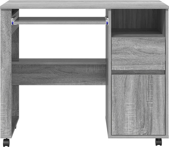 Computer Büro Holz Grey Sonoma 91x50x77cm